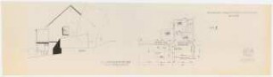 Gartenanlagen und Gärten Wohngebiet Burgfeld, Neviges: Wohnhaus Stadtdirektor Willebrand: Grundriss Kellergeschoss, Ansicht 1:50