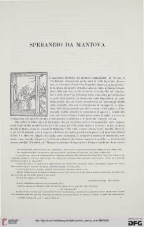 1: Sperandio da Mantova