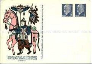 Postkarte zur Solidarität mit Vietnam