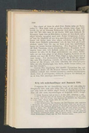 Krig och underhandlingar med Danmark 1508.