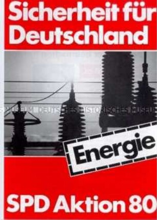 Propagandaschrift der SPD zur Bundestagswahl 1980 zum Thema Energiepolitik