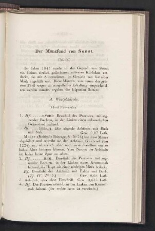 Der Münzfund von Soest