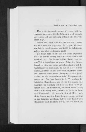 Berlin, den 29. Dezember 1903