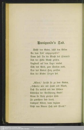 Kunigunde's Tod