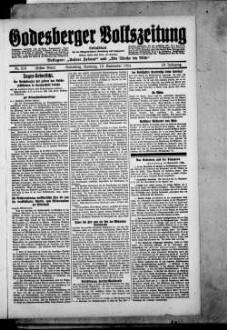 Godesberger Volkszeitung. 1913-1933