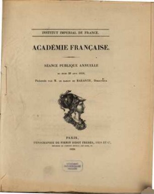 Séance publique annuelle. 1856