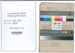 Entnazifizierung Leo Overmeyer , geb. 18.04.1883 (Landwirt)
