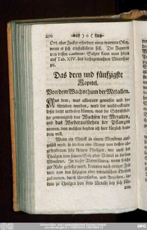 Das drey und fünfzigste Kapitel. Von dem Wachsthum der Metallen.