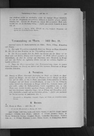 Versammlung zu Thorn. - 1433 Dec. 18.