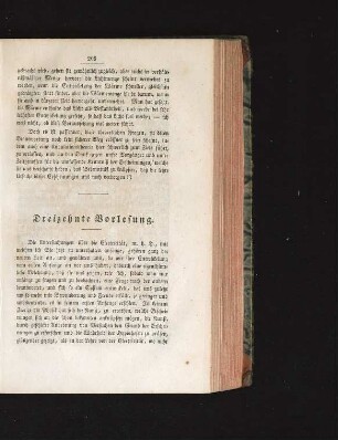 Dreizehnte Vorlesung