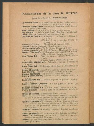 Publicaciones de la casa B. Fueyo