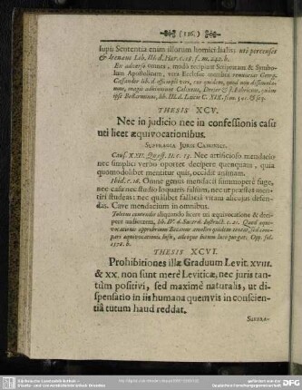 Thesis XCV. Nec in judicio nec in confessionis casu uti licet aequivocationibus