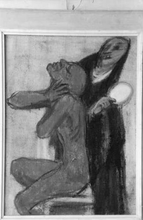 Freiburg: Ausstellung Stadthalle, Gemälde von Rudolf Riester, Der Spiegel