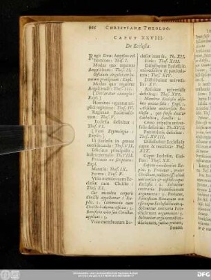 Caput XXVIII. De Ecclesia.