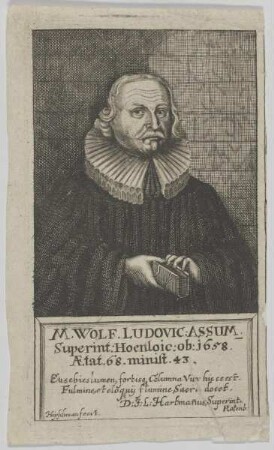 Bildnis des Wolf. Ludovic Assum
