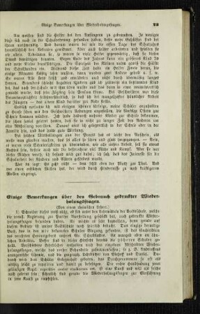 Einige Bemerkungen über den Gebrauch gedruckter Wiederholungsfragen