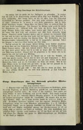 Einige Bemerkungen über den Gebrauch gedruckter Wiederholungsfragen