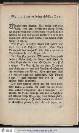 Mein bisher erfolgreichster Flug