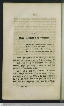 LII. Lips Tullians Befreiung
