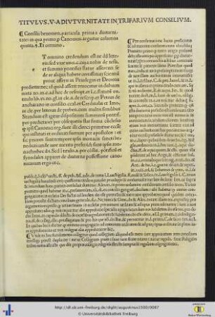 Titulus Quintus.
