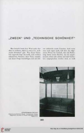 3: "Zweck" und "Technische Schönheit"