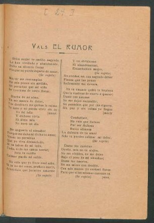 Vals "El Rumor"