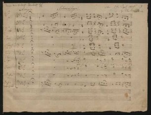 Namensfeier; V (3), Coro, orch; Es-Dur; D 294