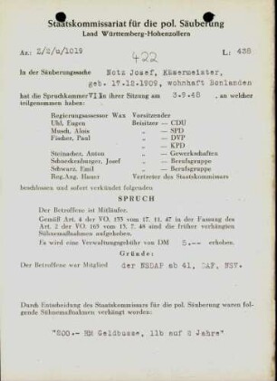 Notz, Josef