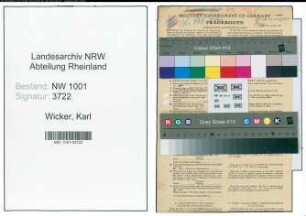 Entnazifizierung Karl Wicker, geb. 03.05.1906 (Gemeindeinspektor)