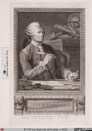 Bildnis Jean Le Rond, genannt d'Alembert