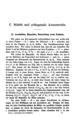 C. Schiefe und orthogonale Axonometrie.
