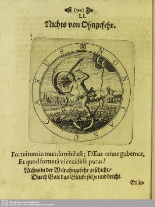 LI. Nichts von Ohngefehr