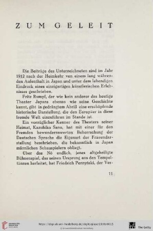 Zum Geleit