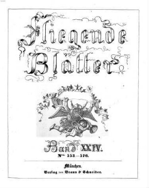 Fliegende Blätter. 24 = Nr. 553 - 576. [1856]