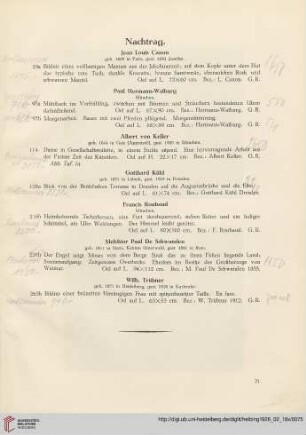 Nachtrag (Nr. 29a-263b)