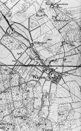 Kodersdorf-Wiesa. Meßtischblatt, 1:25.000, Sekt. Horka