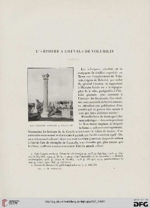 5. Pér. 3.1921: L' "éphèbe à cheval" de Volubilis