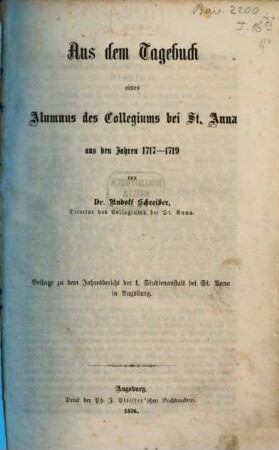 Jahresbericht : für d. Schuljahr .... 1875/76 (1876)