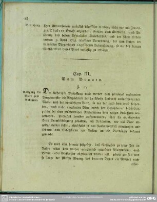 Cap. III. Vom Brauen