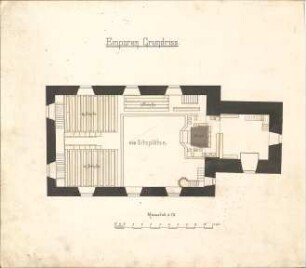 Dolmetsch, Heinrich; Sulzbach / Kocher; Ev. Pfarrkirche, Restaurierung - Alter Zustand - Emporen (Grundriss)