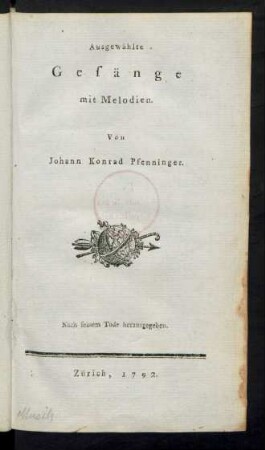 Ausgewählte Gesänge mit Melodien
