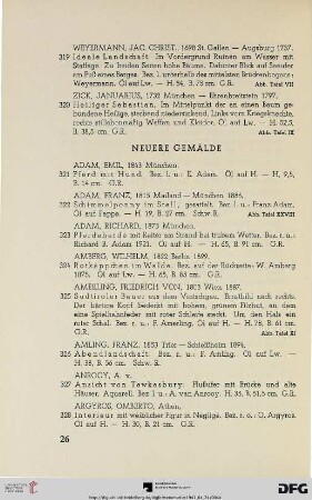 Neuere Gemälde (Nr. 321-536)