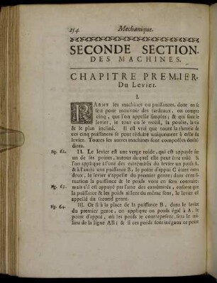 Seconde Section. Des Machines.