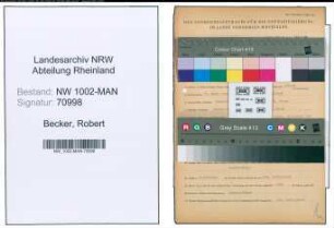 Entnazifizierung Robert Becker , geb. 31.03.1903 (Reg.Inspektor)