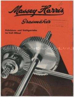 Grasmäher von der Firma Massey-Harris und Co. in Kanada