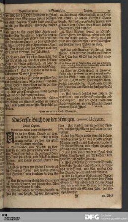 Das erste Buch von den Königen [...].
