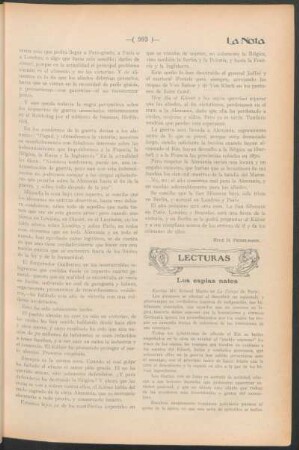 Lecturas - Los espias natos