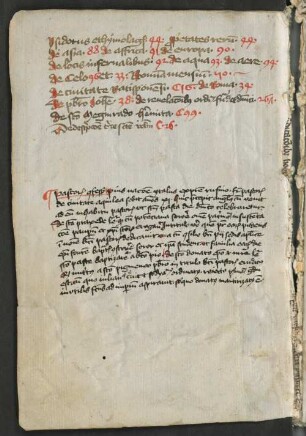 Chroniken von Scheyern und Andechs. - Epistola presbyteri Johannis. - Legenden. - Werkkataloge, Inhaltsangaben und Exzerpte - BSB Cgm 2928