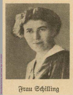 Porträt von Minna Martha Schilling