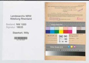 Entnazifizierung Willy Staerkert, geb. 03.10.1902 (Kriminalbeamter)